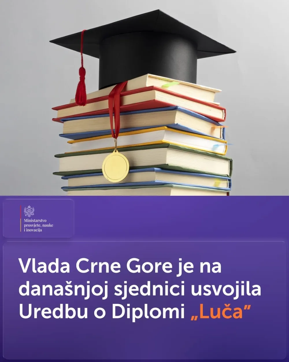 Vlada usvojila Uredbu o Diplomi,,Luča&ldquo;