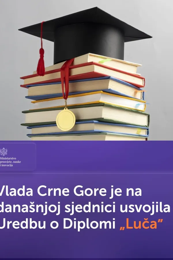 Vlada usvojila Uredbu o Diplomi,,Luča&ldquo;