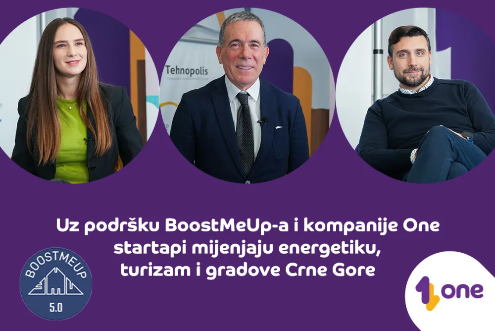 Uz podr&scaron;ku BoostMeUp-a i kompanije One startapi mijenjaju energetiku, turizam i gradove Crne Gore