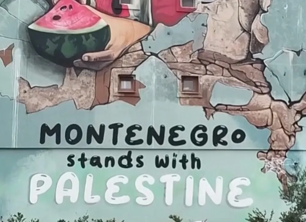 Saniran muralu posvećenom palestinskoj djeci