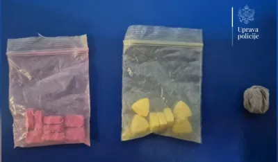 Kotor: Uhap&scaron;ene tri osobe, pronađeni kokain, heroin i ekstazi