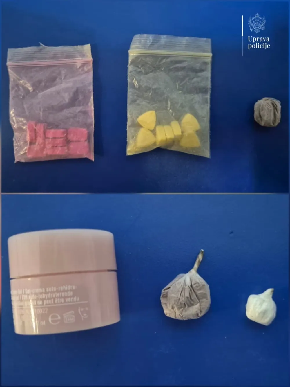 Kotor: Uhap&scaron;ene tri osobe, pronađeni kokain, heroin i ekstazi