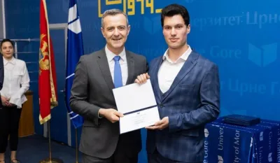 Priznanje za izuzetan uspjeh: Jovan Raković među najuspje&scaron;nijim studentima ETF-a