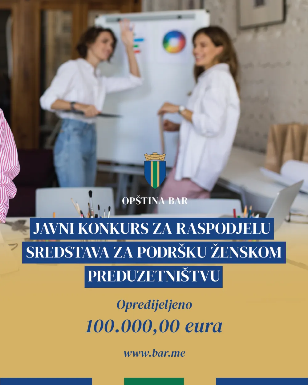 Op&scaron;tina Bar raspisala konkurs za podr&scaron;ku ženskom preduzetni&scaron;tvu: 100.000 eura za biznis ideje sugrađanki