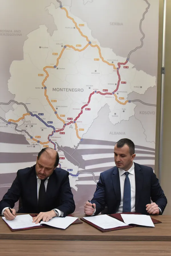 Monteput i italijanska firma potpisali ugovor o nadzoru radova na drugoj dionici auto-puta