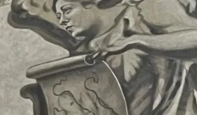 Restaurirani anđeo sa licem Đorđe Meloni uklonjen sa zidne slike u crkvi u Rimu