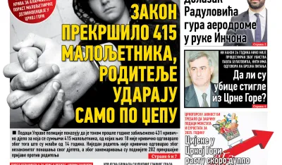 Naslovna strana "Dana" za 8. februar 2026.