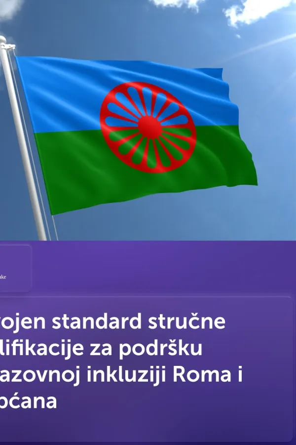 Usvojen standard kvalifikacije za saradnike u obrazovanju Roma i Egipćana