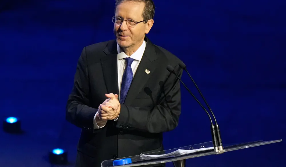 Izraelski predsednik Isak Hercog govori na događaju jevrejske zajednice u Sidneju