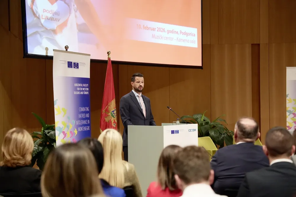 Milatović: Borba protiv govora mržnje je borba za ljude i dostojanstvo dru&scaron;tva