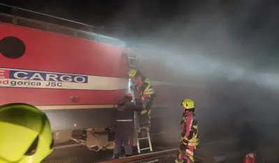 Lokalizovan požar na lokomotivi teretnog voza kod Slijepač mosta