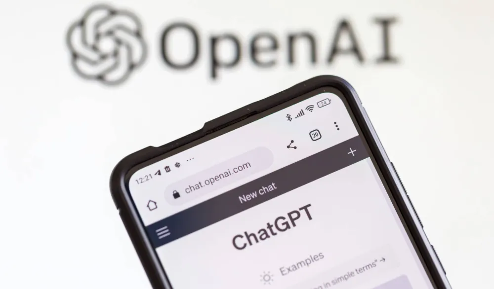 Prikaz ChatGPT aplikacije, ilustracija