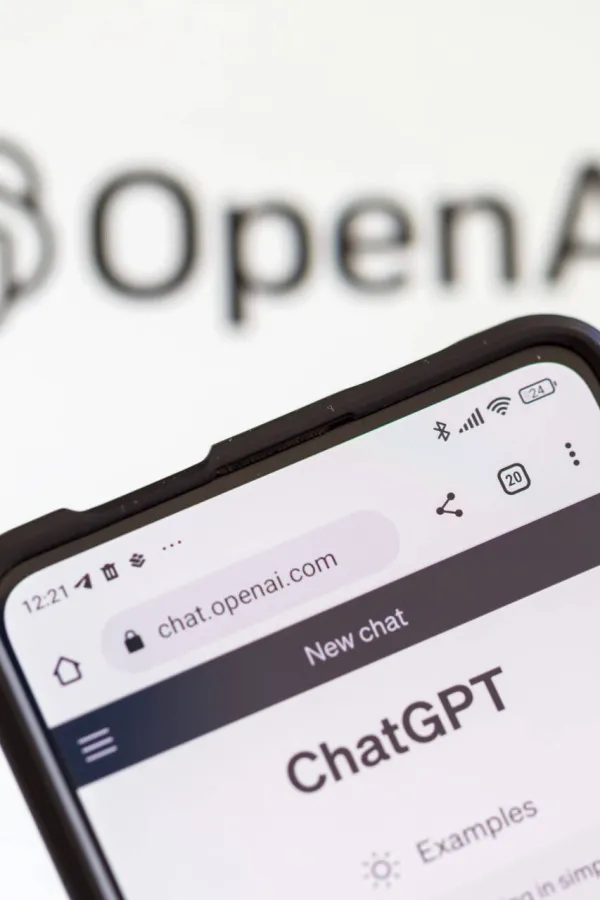 Prikaz ChatGPT aplikacije, ilustracija