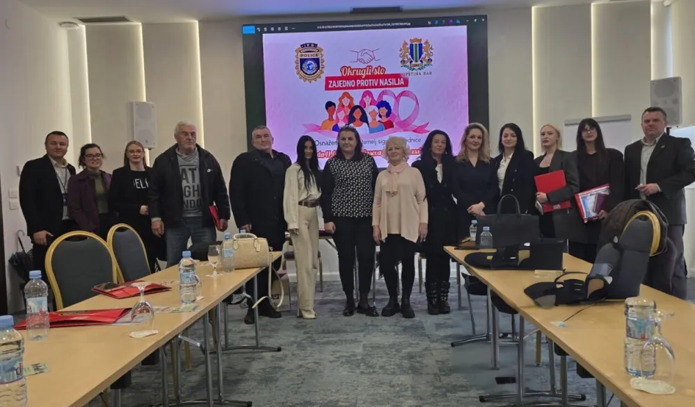 Okrugli sto "Zajedno protiv nasilja" u Baru: Inicijativa za formiranje savjetovali&scaron;ta za porodice