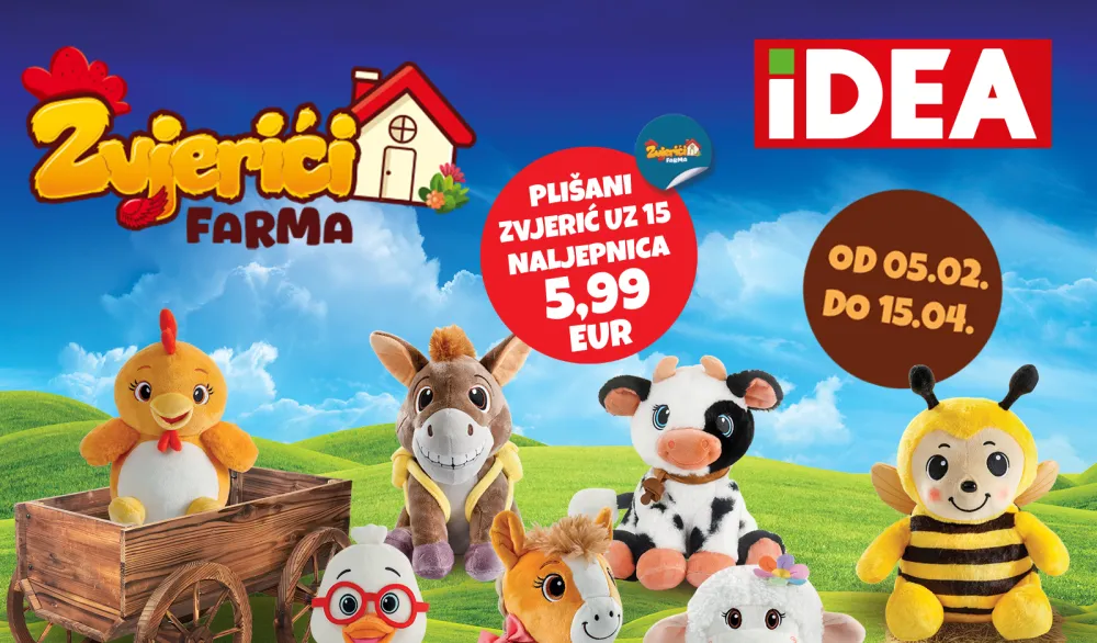 ZVJERIĆI FARMA &ndash; NOVO IZDANJE PROJEKTA U IDEA PRODAVNICAMA 