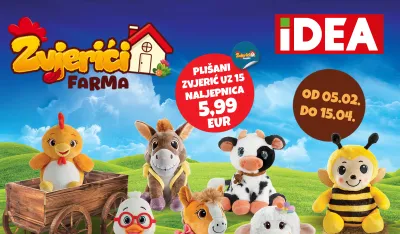 ZVJERIĆI FARMA &ndash; NOVO IZDANJE PROJEKTA U IDEA PRODAVNICAMA 