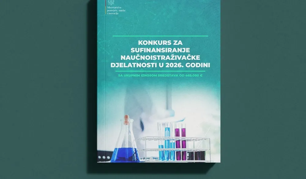 Objavljen Konkurs za sufinansiranje naučnoistraživačke djelatnosti u 2026.