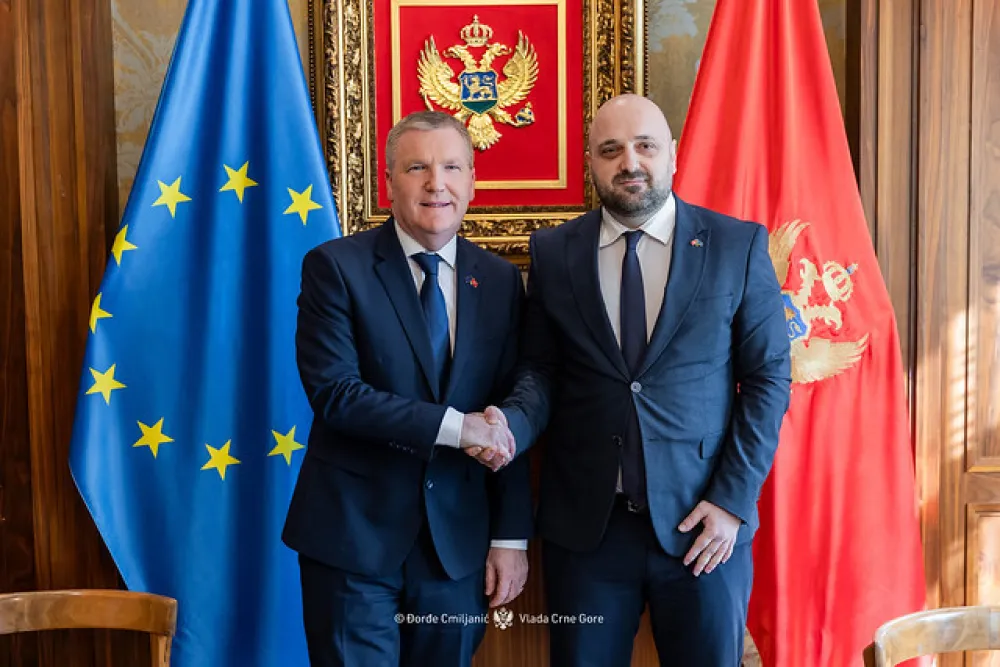 Božović i Mekgrat: Crna Gora odlučna u ispunjavanju obaveza iz evropske agende