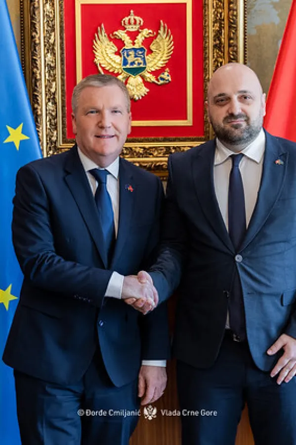 Božović i Mekgrat: Crna Gora odlučna u ispunjavanju obaveza iz evropske agende