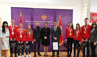 MPNI: Upriličen prijem za sportiste koji su osvojili medalje na Evropskom takmičenju u karateu