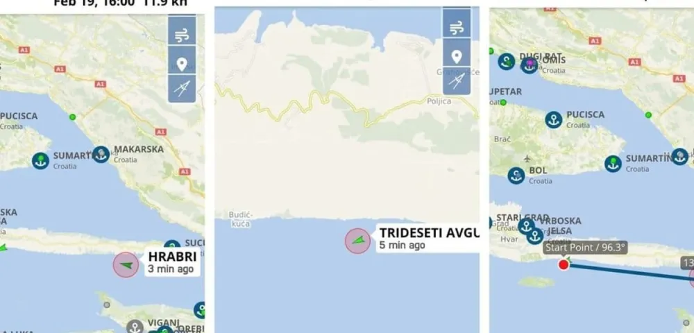 Crnogorski bord u hrvatskim vodam