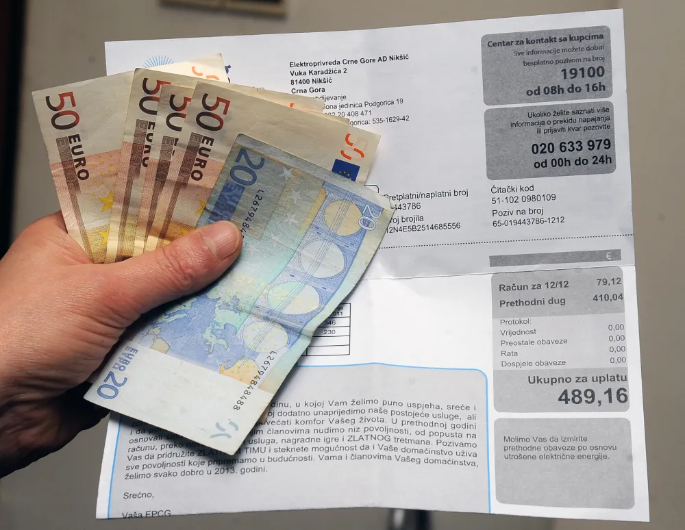 EPCG stiglo 400 prigovora, najveći račun 3.506 eura