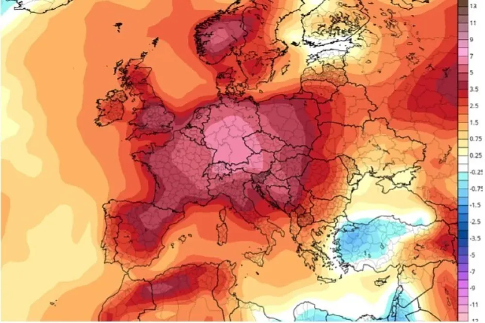 "Toplotna kupola" nad Evropom: Narednih dana natprosječno toplo vrijeme