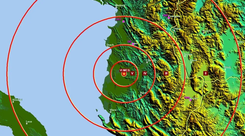 Jači zemljotres pogodio Albaniju