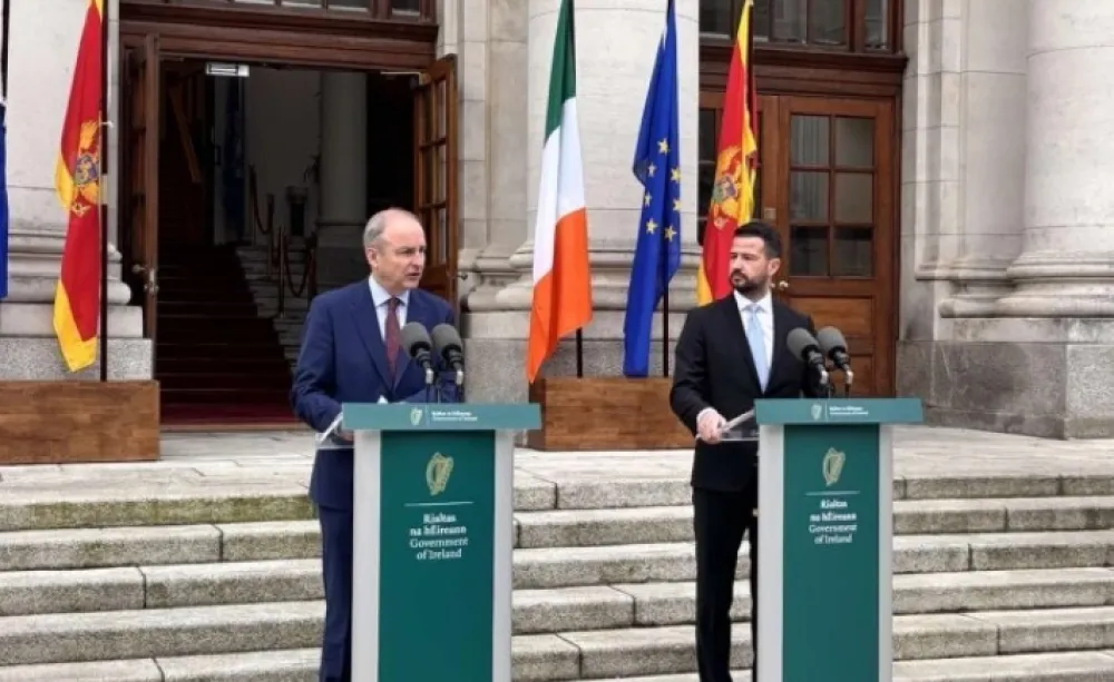 Martin: Irska podržava ambiciju Crne Gore da do kraja godine zatvori poglavlja