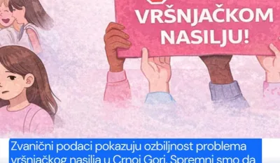 Fondacija Mentorium: Zvanični podaci pokazuju ozbiljnost problema vr&scaron;njačkog nasilja u Crnoj Gori