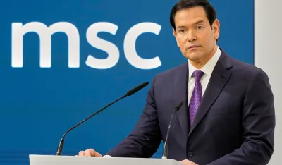 Američki sekretar Marko Rubio na konferenciji u Minhenu 14. februara 2026. godine 