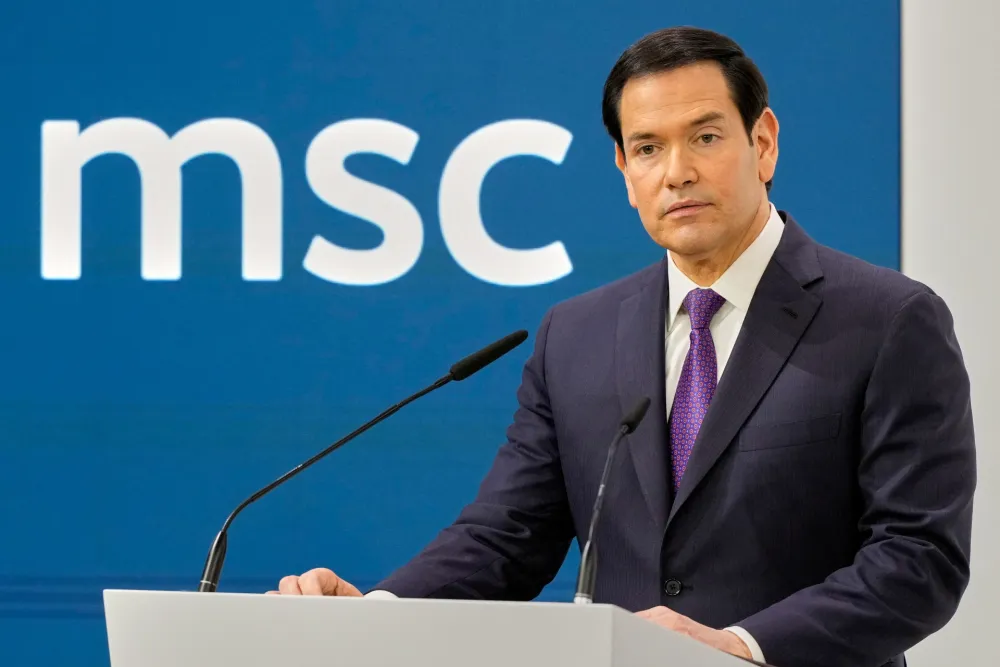 Američki sekretar Marko Rubio na konferenciji u Minhenu 14. februara 2026. godine 