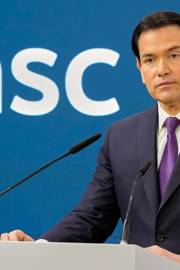 Američki sekretar Marko Rubio na konferenciji u Minhenu 14. februara 2026. godine 