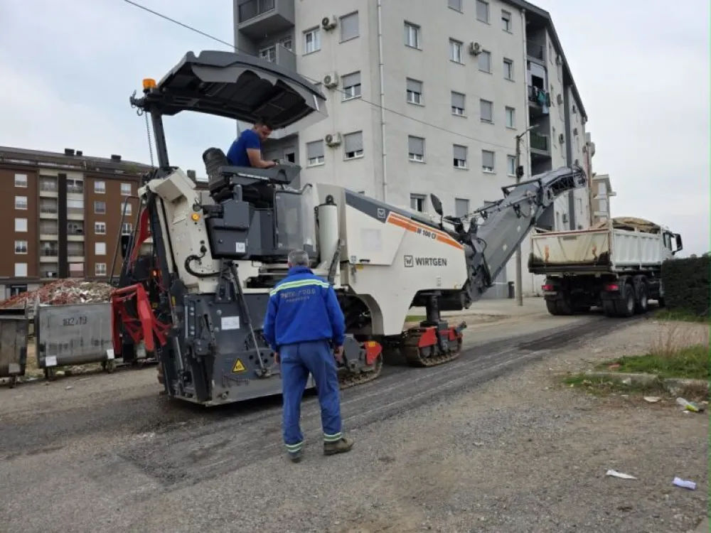 Počela sanacija Ulice Ksenije Cicvarić na Zabjelu