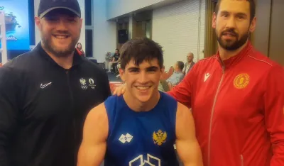 Dabović sa trenerom i selektorom