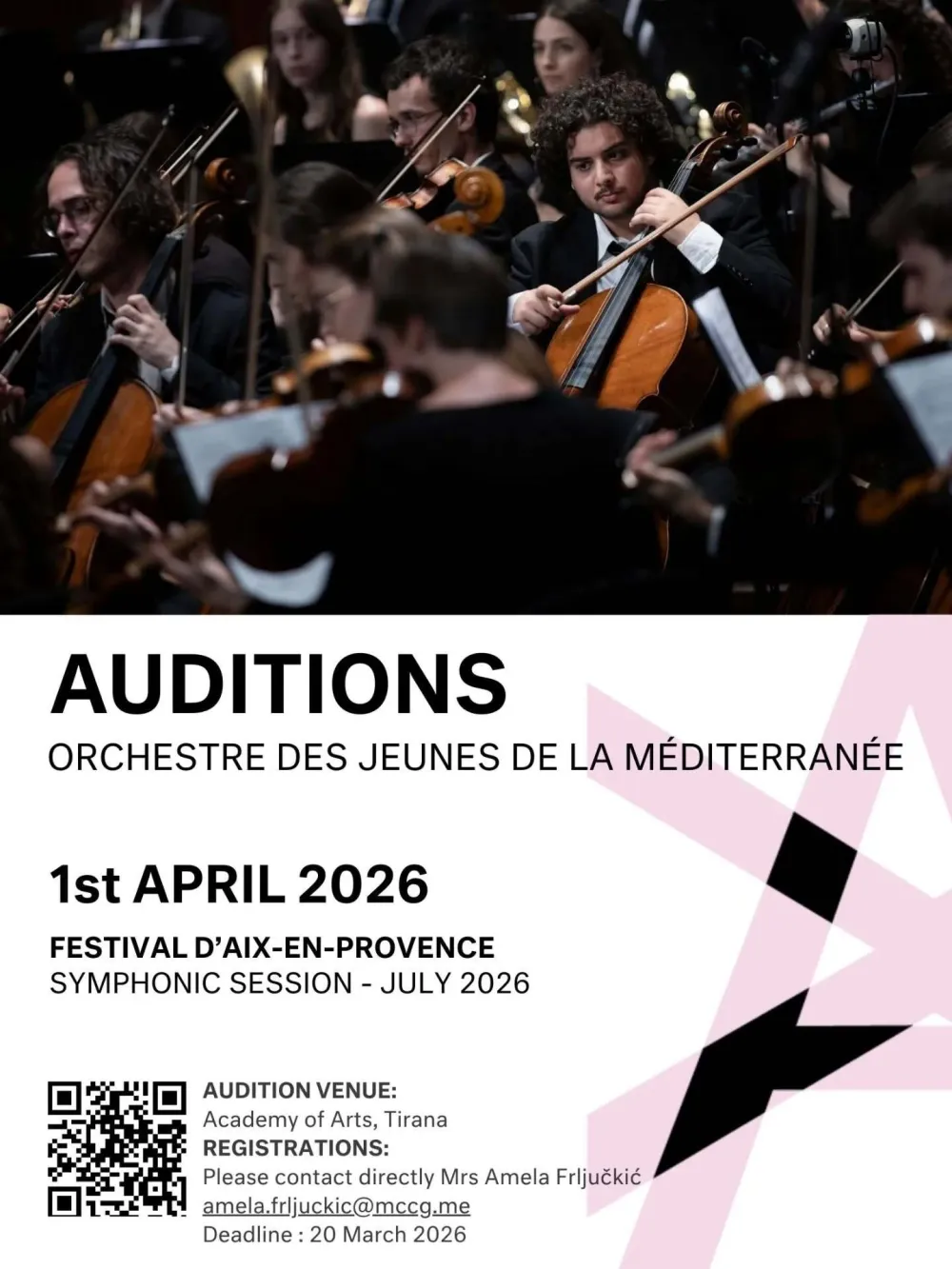 Audicija za simfonijski orkestar mladih