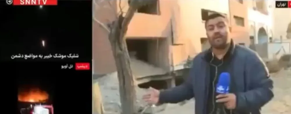 Reporter se uključio uživo tokom napada na Teheran