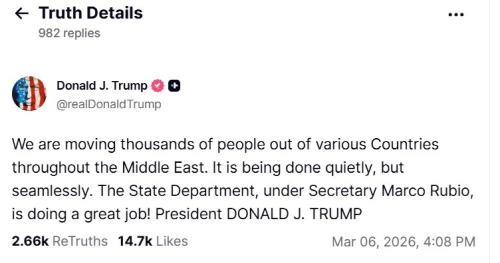 Tramp: Izmje&scaron;tamo na hiljade ljudi sa Bliskog istoka