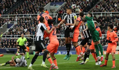 Sa meča Njukasla.- Barselona