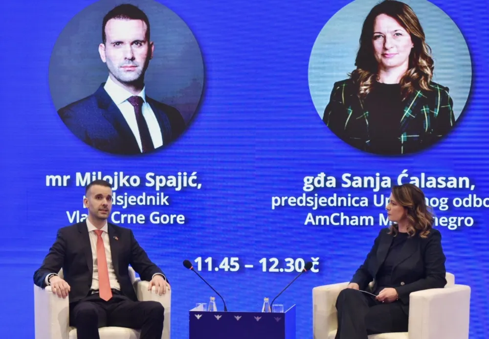 Milojko Spajić i Sanja Ćalasan