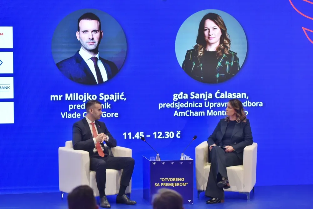 Milojko Spajić i Sanja Ćalasan