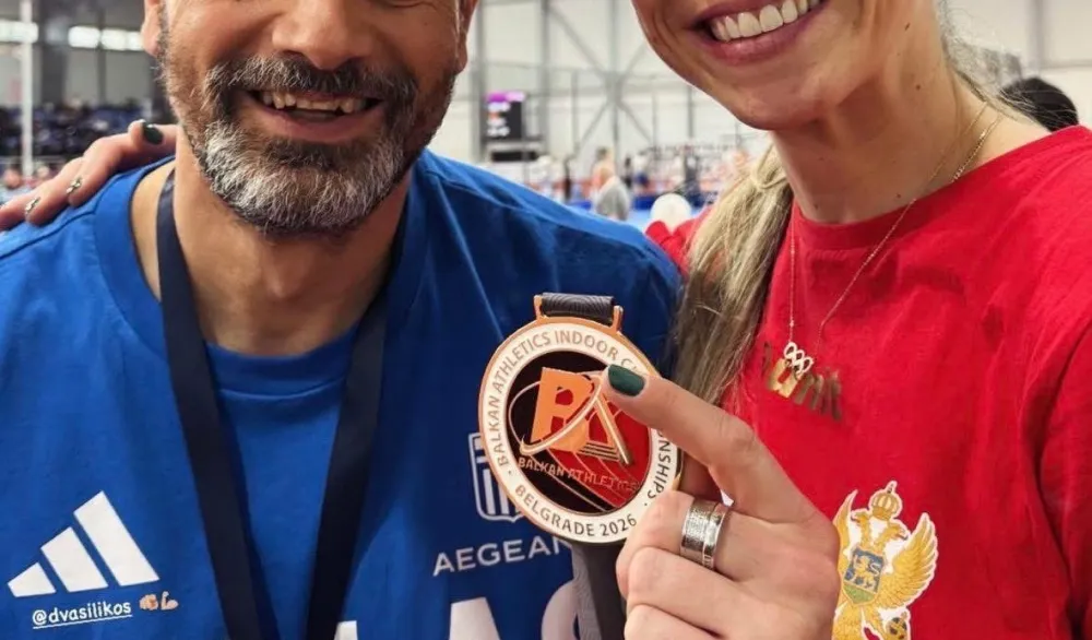 Marija sa svojim trenerom