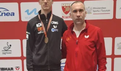 Radović sa svojim trenerom