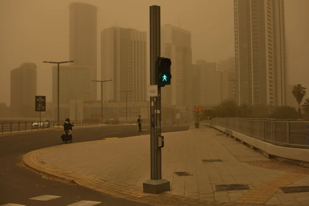 Izrael Tel Aviv pje&scaron;čana oluja