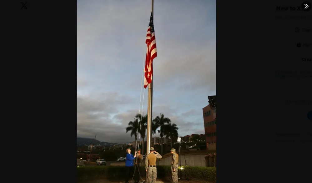 Počela nova era: Američka zastava podignuta u Venecueli