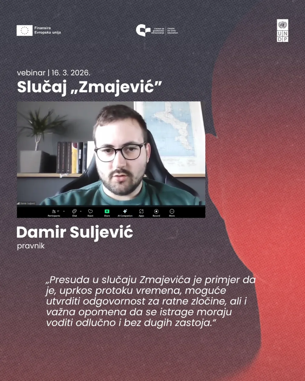 CGO: Slučaj Zmajević pokazuje da je moguće utvrditi odgovornost za ratne zločine