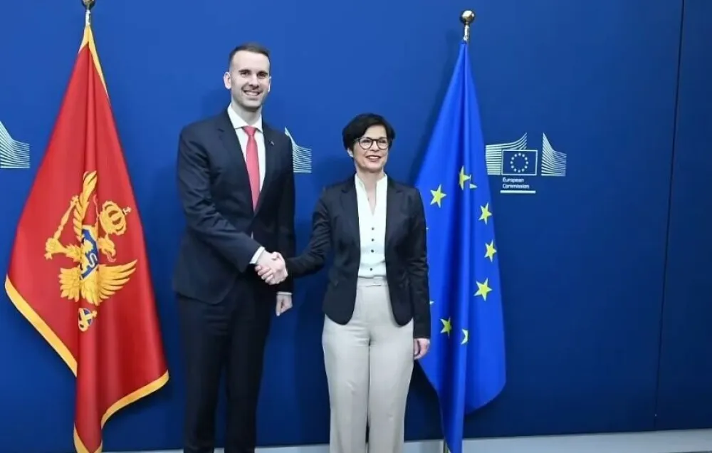 Milojko Spajić i Marta Kos