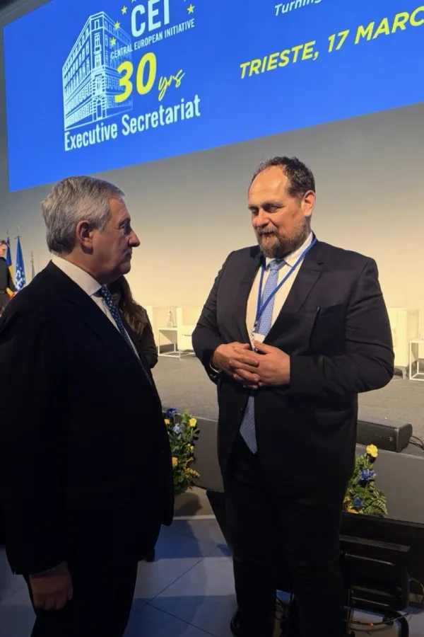 Stojović razgovarao sa Tajanijem i Kraksi: Centralnoevropska inicijativa potvrđuje svoj značaj
