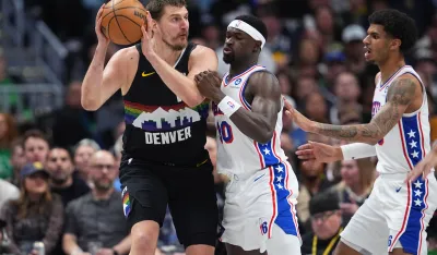 Jokić na meču sa Filadelfijom