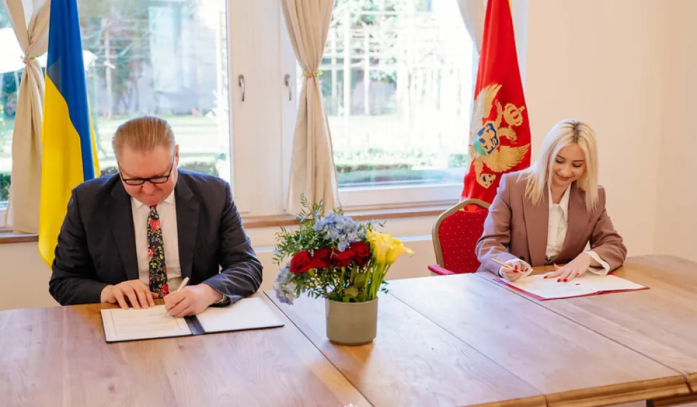 Gorčević i Kačka potpisali Memorandum o saradnji: Iskustvo Crne Gore u oblasti EU integracije može biti dragocjeno za Ukrajinu